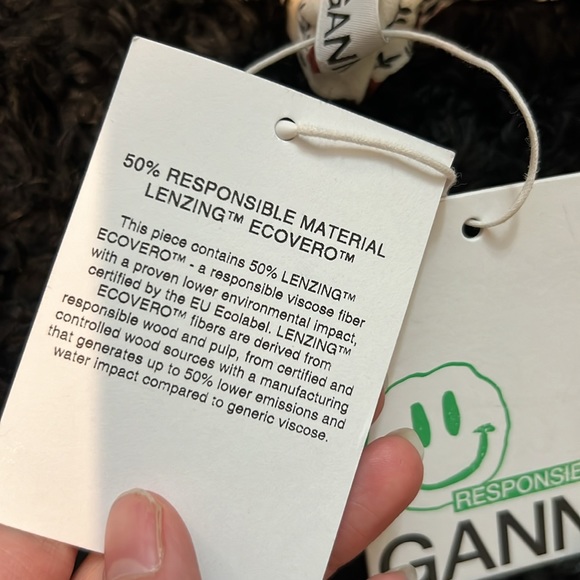 GANNI Floral Scrunchie NWOT - Picture 3 of 4